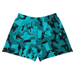 Do Not Touch Athletic Shorts (Teal Camo)